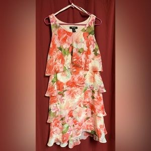 Never worn Chiffon Tiered dress Size 12